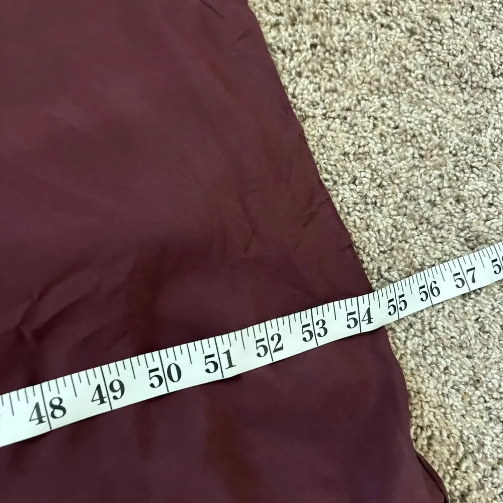 & Other Stories 100% Silk Burgandy Maxi Dress Sz 8 Wedding Guest Formal